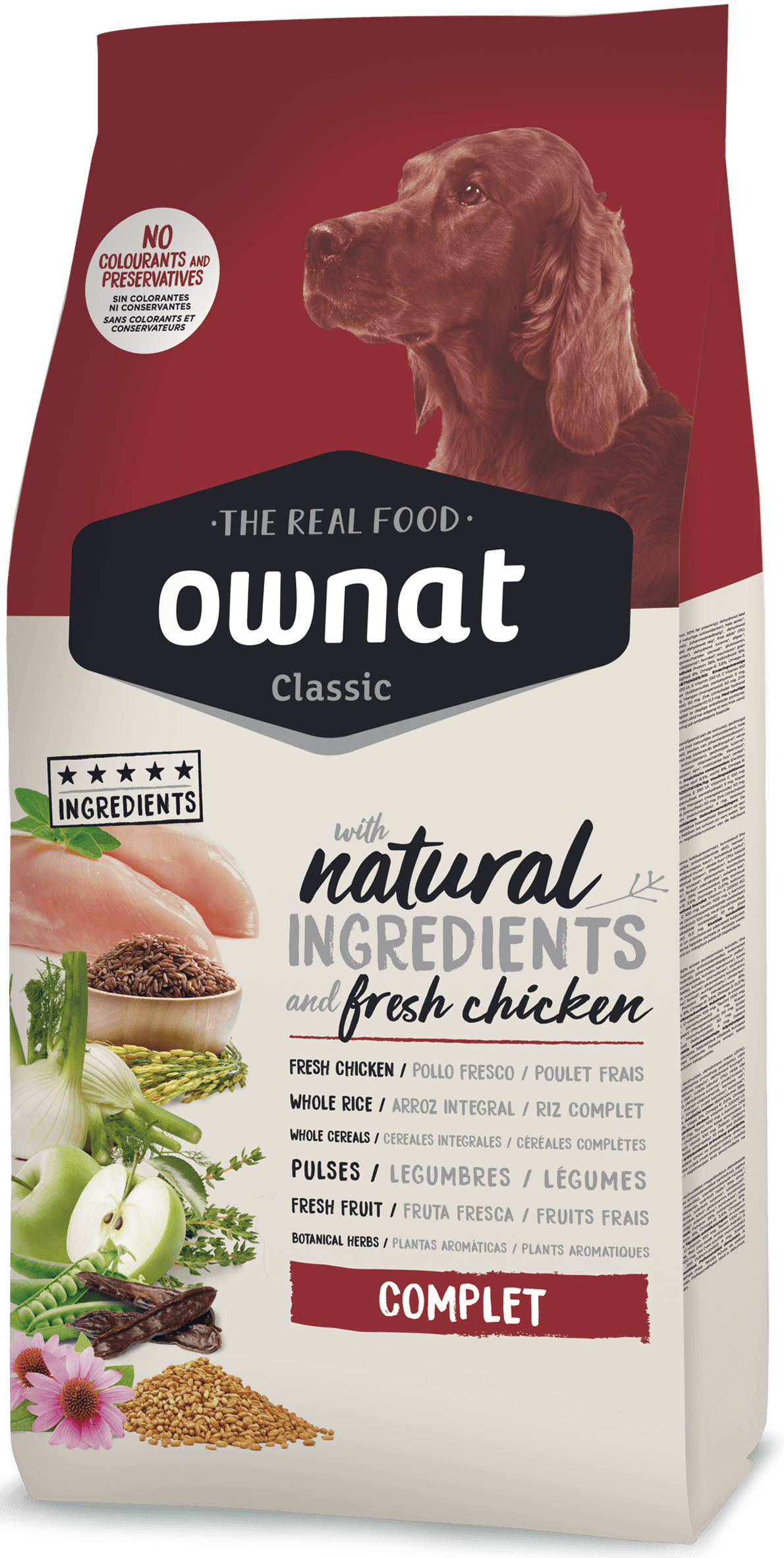 Корм сухой для собак Ownat Classic Complete Chicken 20 кг (24149174)