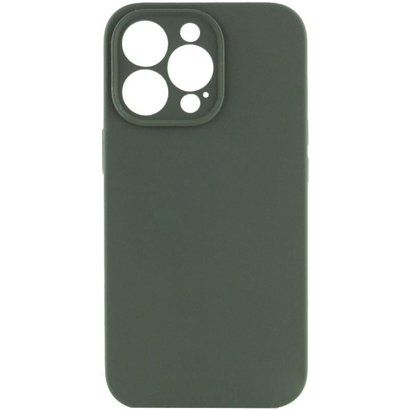 Чехол Silicone Case Full Camera Protective (AA) NO LOGO для Apple iPhone 15 Pro Max (6.7") Зелёний | Cyprus Green - фото 1