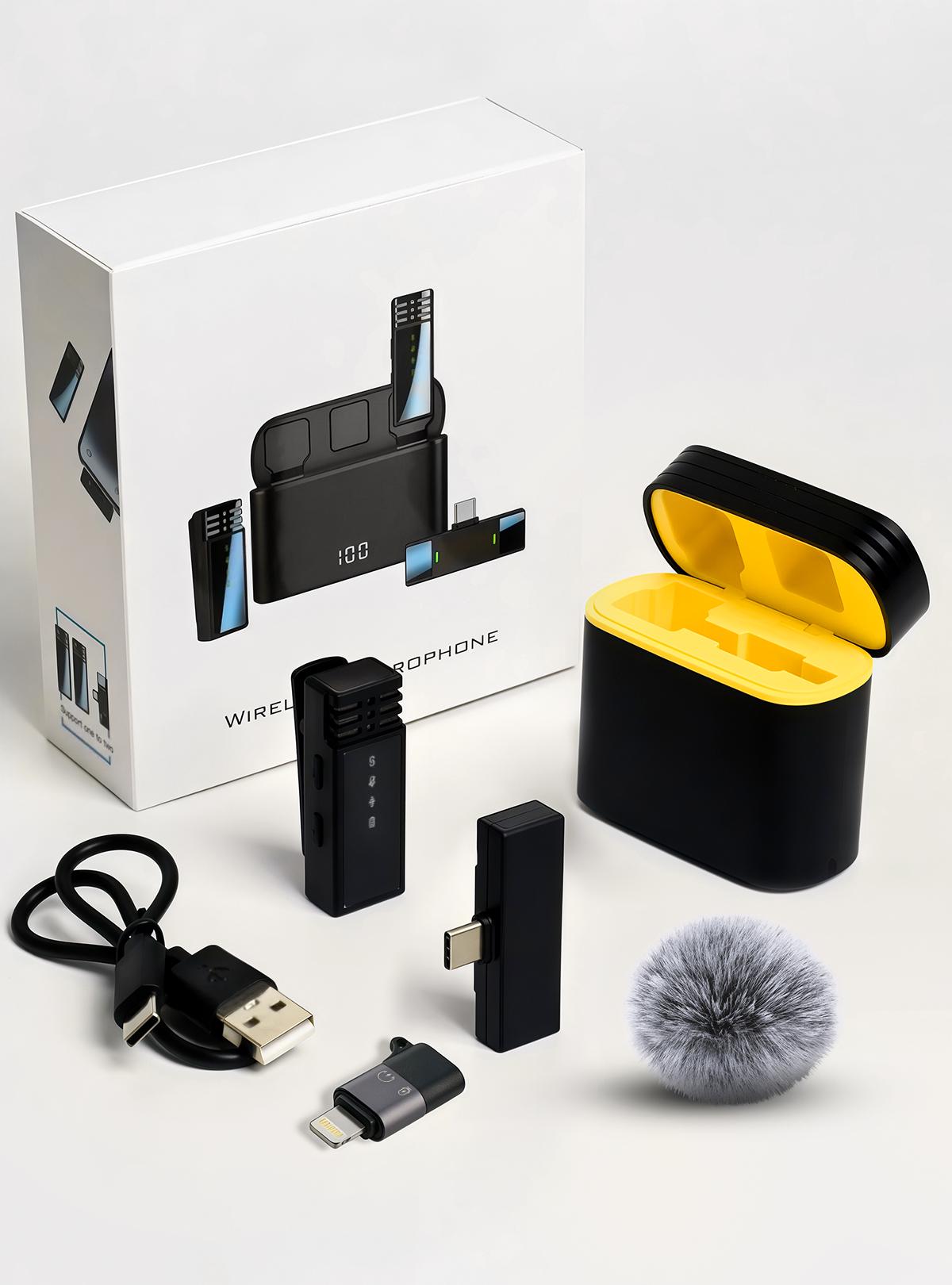 Мікрофон бездротовий петличний OnePro з вітрозахисною насадкою Чорний (73720) - фото 10 Мікрофон бездротовий петличний OnePro з вітрозахисною насадкою Чорний (73720) - фото 10