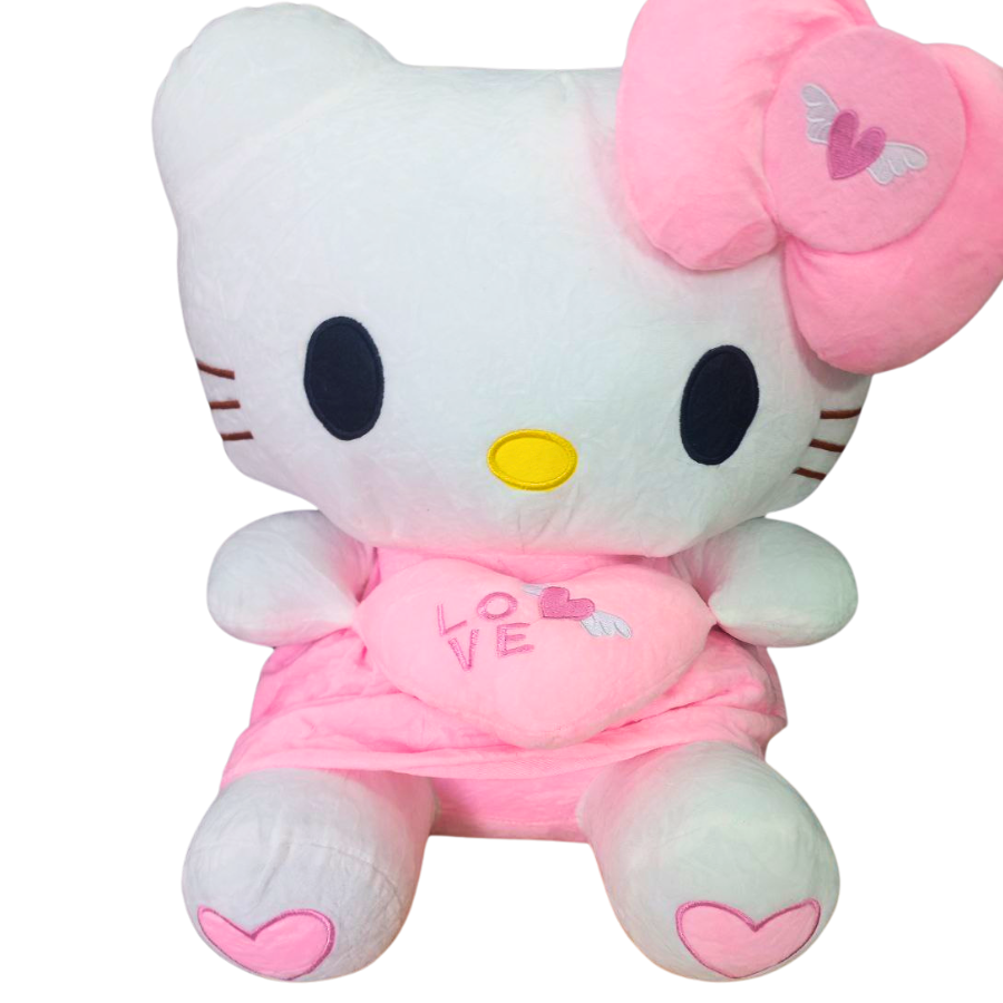 Мягкая игрушка плюшевая Hello Kitty с сердечком 50 см (9059/50)