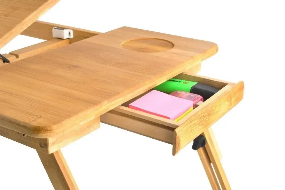 Стол для ноутбука складной Ruhhy 23452 переносной с вентиляцией и регулировкой высоты - фото 4