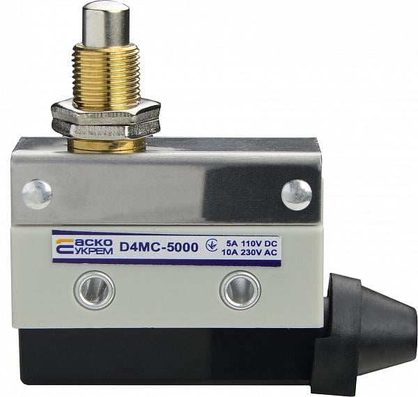 Микропереключатель АСКО-Укрем D4MC-5000 1NO+1NC 10А 250 V IP54 шток (A0050040011)