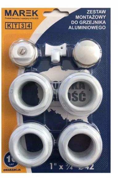 Комплект футорок MAREK 1"х3/4" для радиаторов (SQ-1046695)
