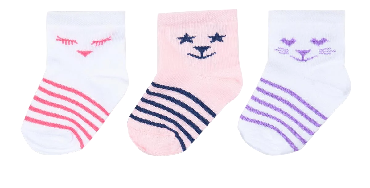 Носки детские хлопковые демисезонные для девочки Gabbi NSD-319 р. 10-12 6 пар (90319)