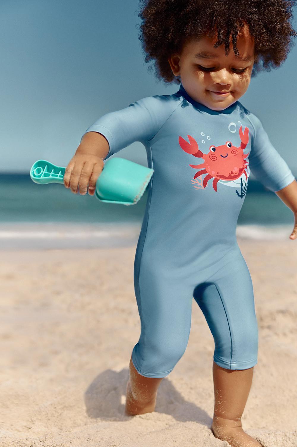 Купальный комбинезон детский и кепка PRIMARK 1181407 98 см Голубой (3331109413340)