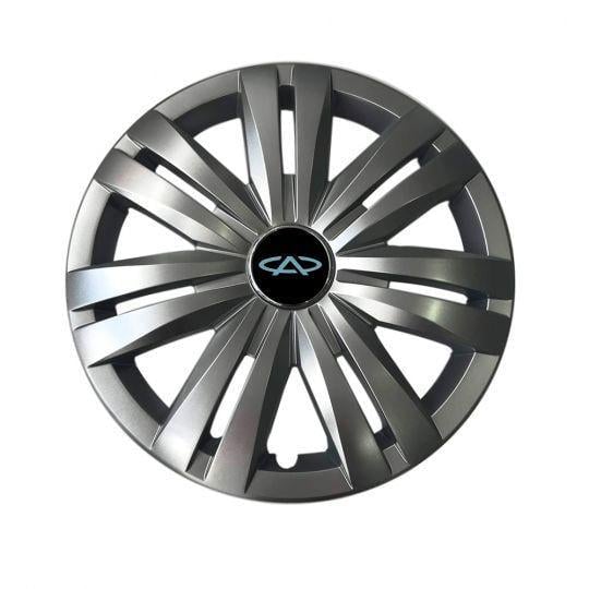 Автомобильные колпаки SKS 427 R16 с логотипом Chery 4 шт. Серебристый