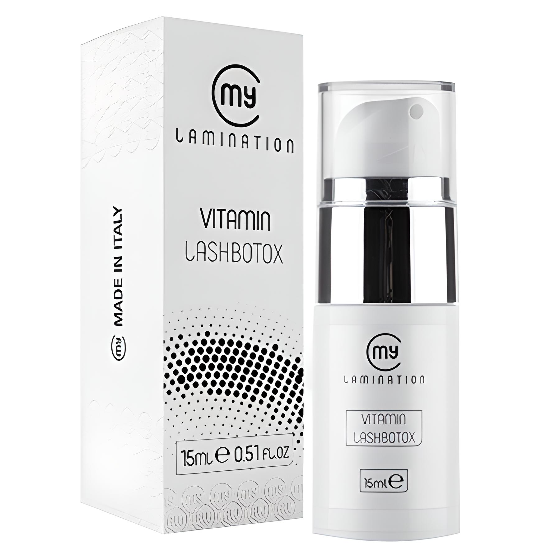 Вітамін для вій та брів Vitamin lash Botox My Lamination 15 мл