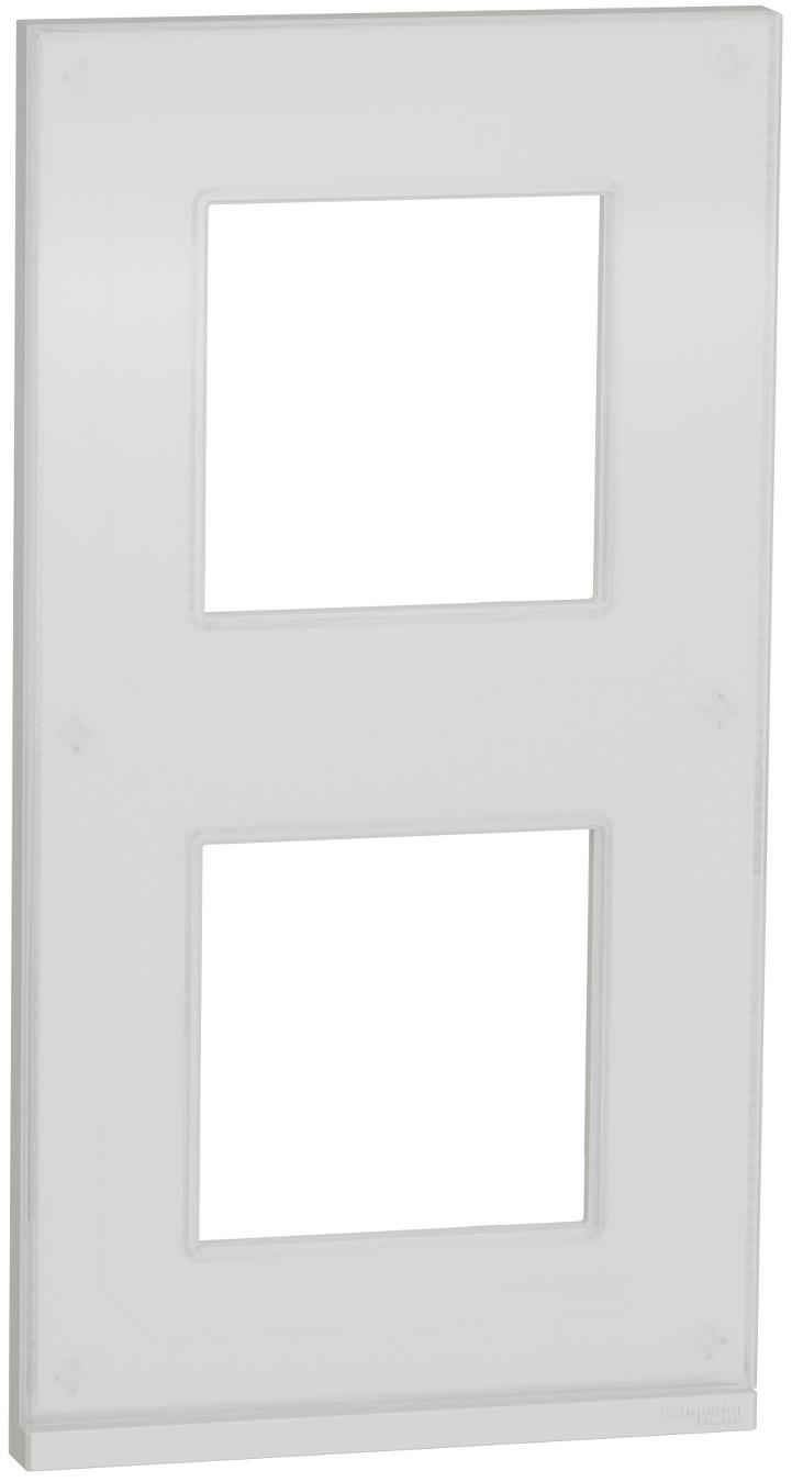 Рамка Schneider Electric 2-постовая вертикальная Unica Pure PC Unica Pure Белый (NU6004V85) Рамка Schneider Electric 2-постовая вертикальная Unica Pure PC Unica Pure Белый (NU6004V85)