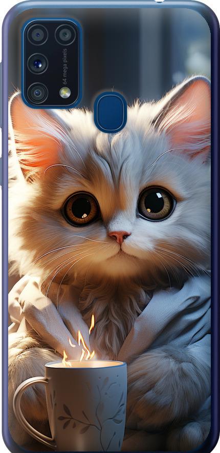 Чехол на Samsung Galaxy M31 M315F White cat (5646t-1907-42517)