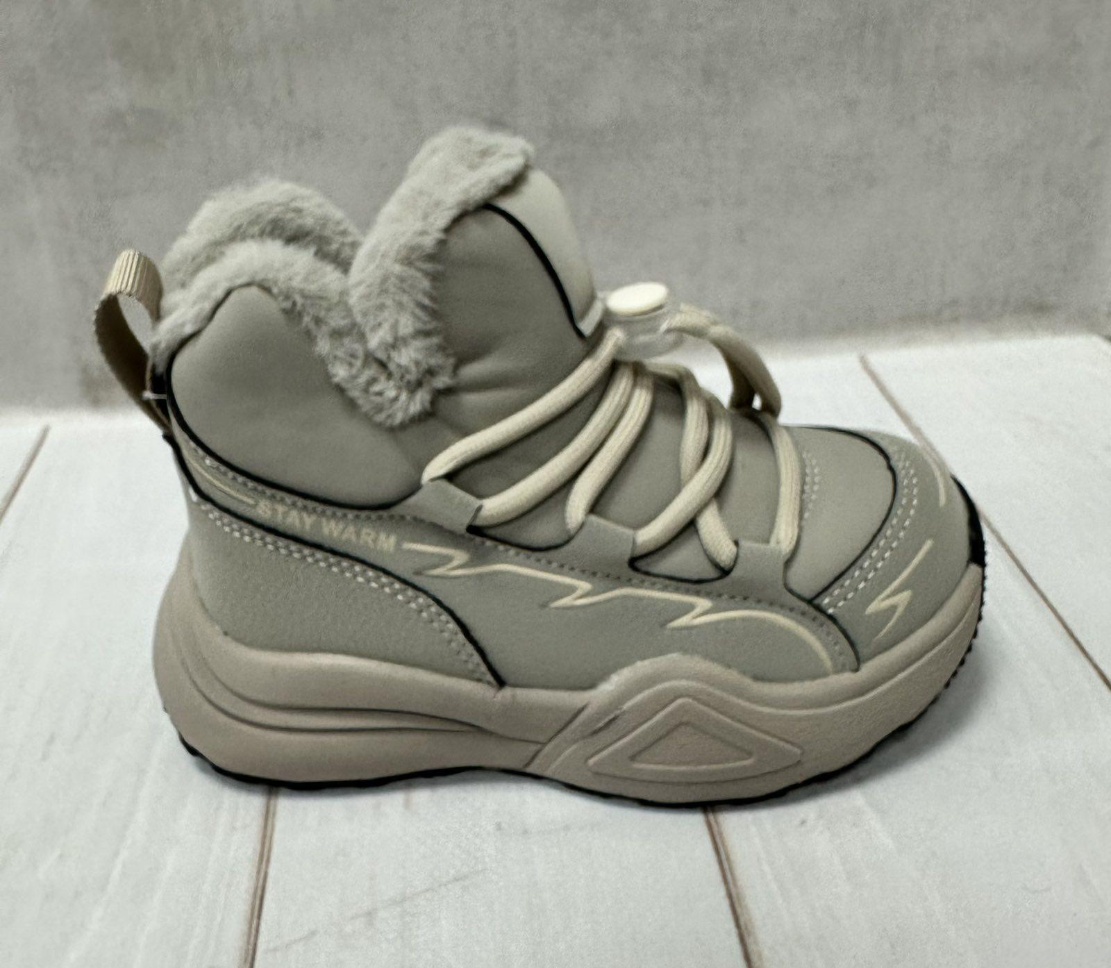 Кросівки дитячі зимові на овчині Jong Golf р.28 18,3 см Сірий