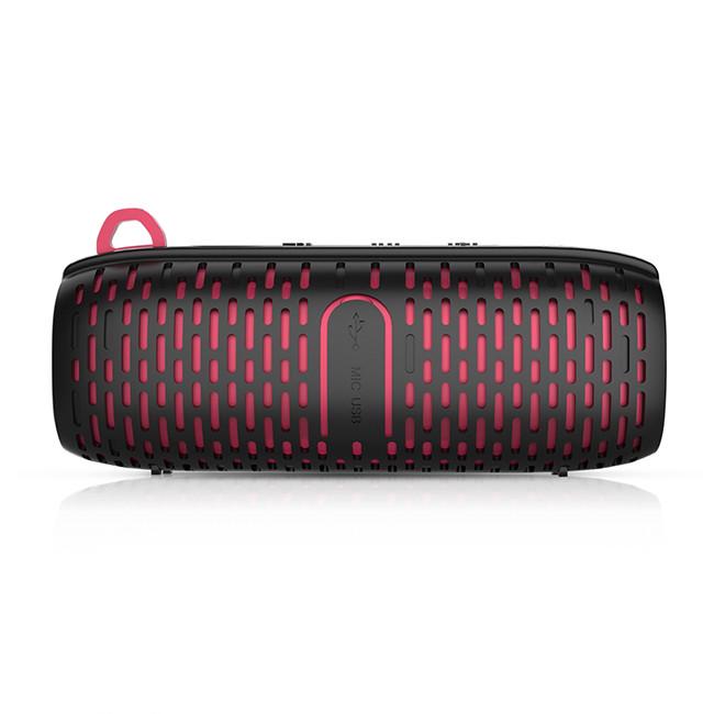 Бездротова Bluetooth колонка SUNROZ EBS-506 вологостійка 2х5W 1800mAh Червоний (SUN1927)