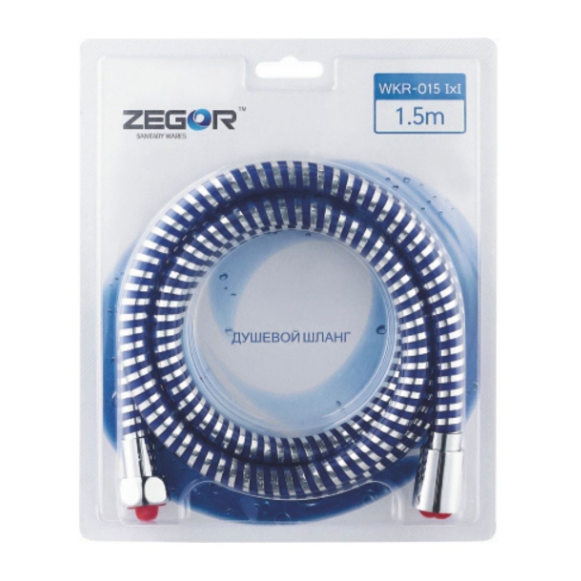 Шланг для душа с индикацией температуры Zegor WKR-015 подшипник 360° 1,5 м