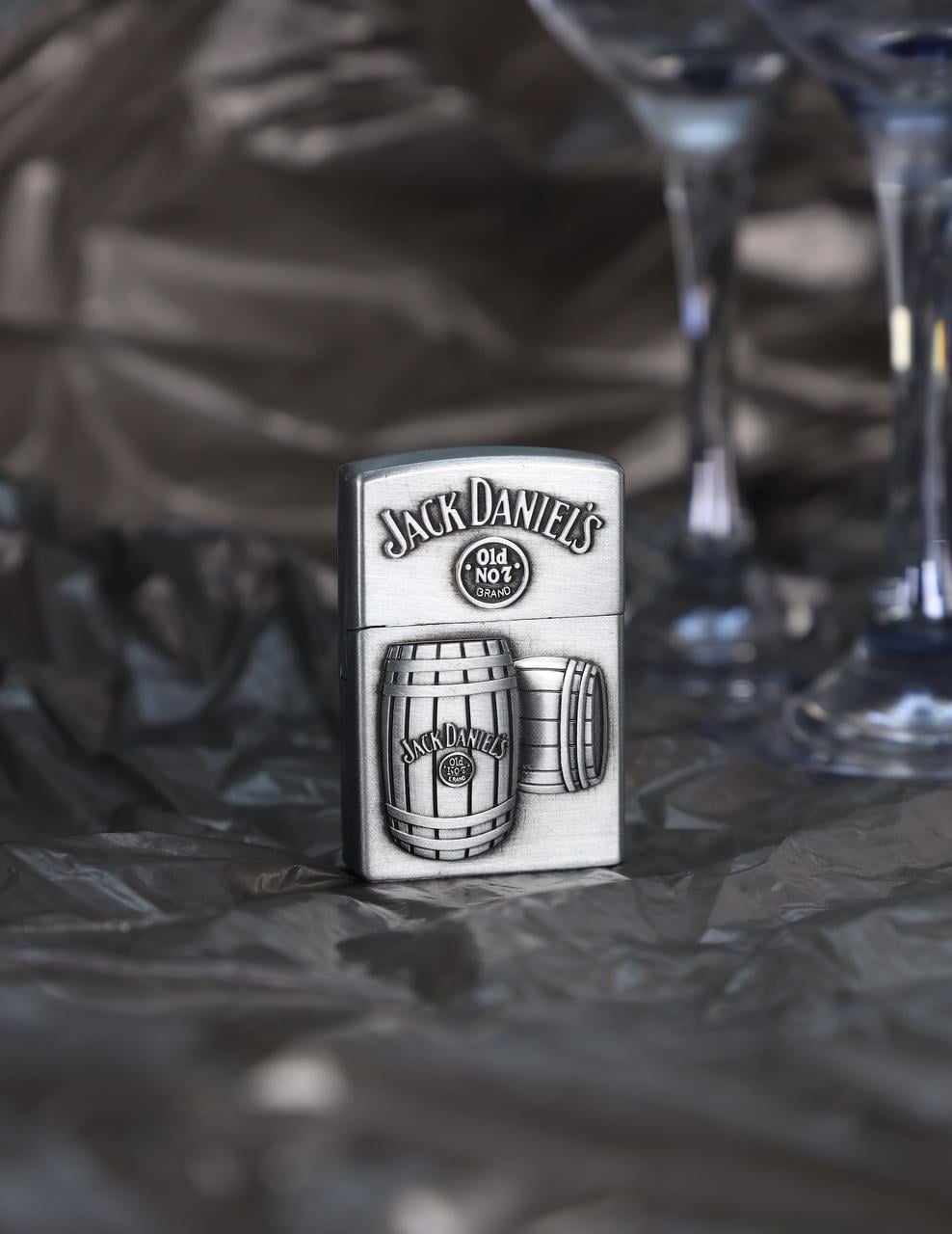 Зажигалка газовая ''Jack Daniels'' № 10-31 Серебряный (2907870514)