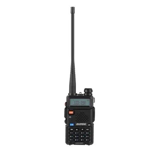 Рация портативная VHF UHF Walky Talky 5R на 128 каналов 5 Вт 7,4 В с ЖК-дисплеем и водонепроницаемым фонариком 58х32х110 мм (opt-21443)