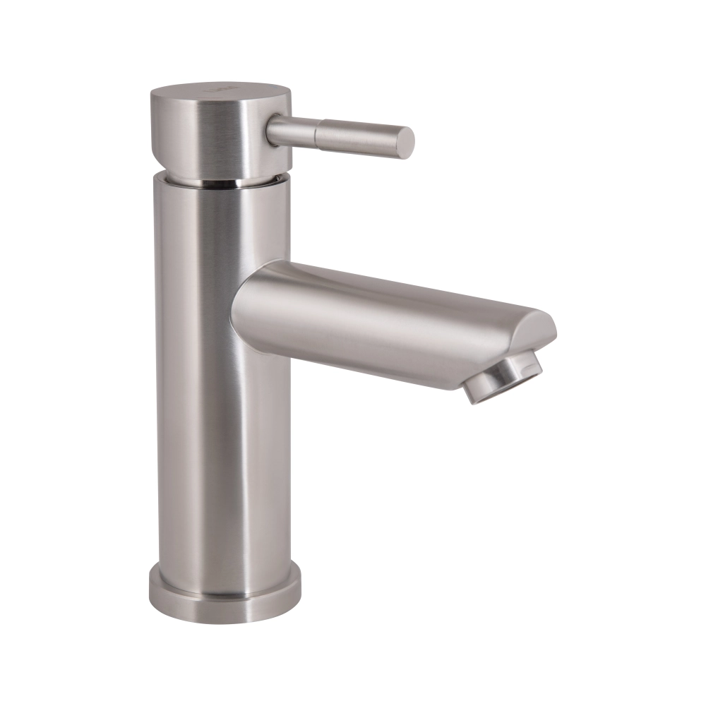 Змішувач для раковини низький Lidz Aria 001F Nickel (k35)