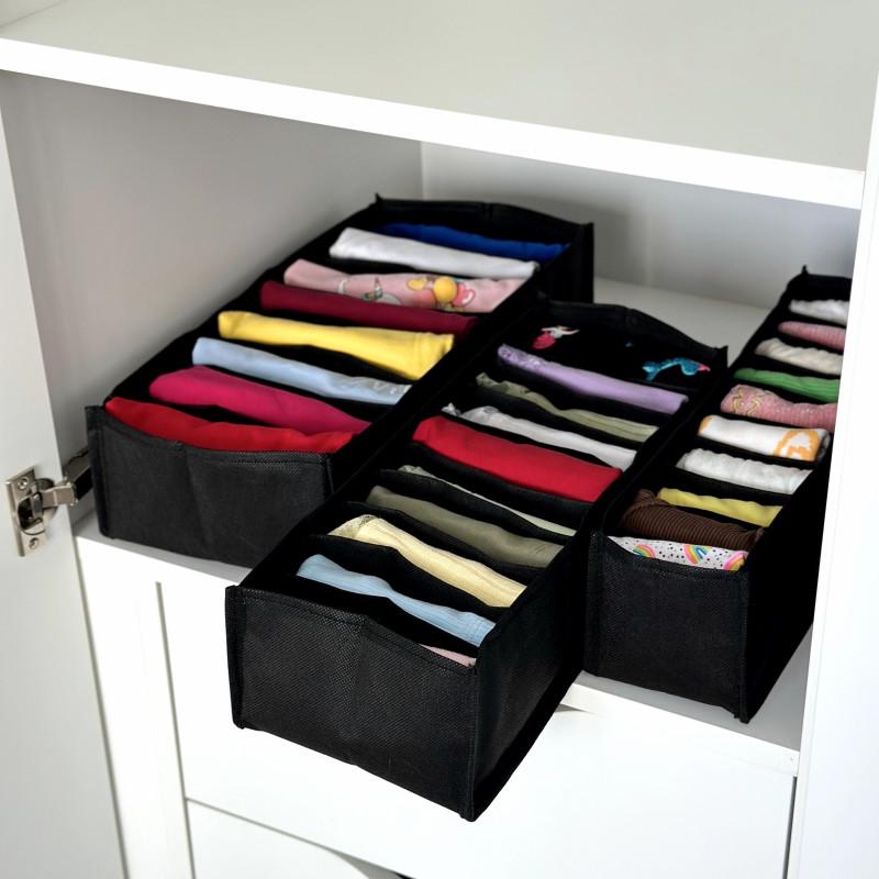 Набор гибких органайзеров XS/S/M без картона Черный (SPB-3-black) - фото 2 Набор гибких органайзеров XS/S/M без картона Черный (SPB-3-black) - фото 2