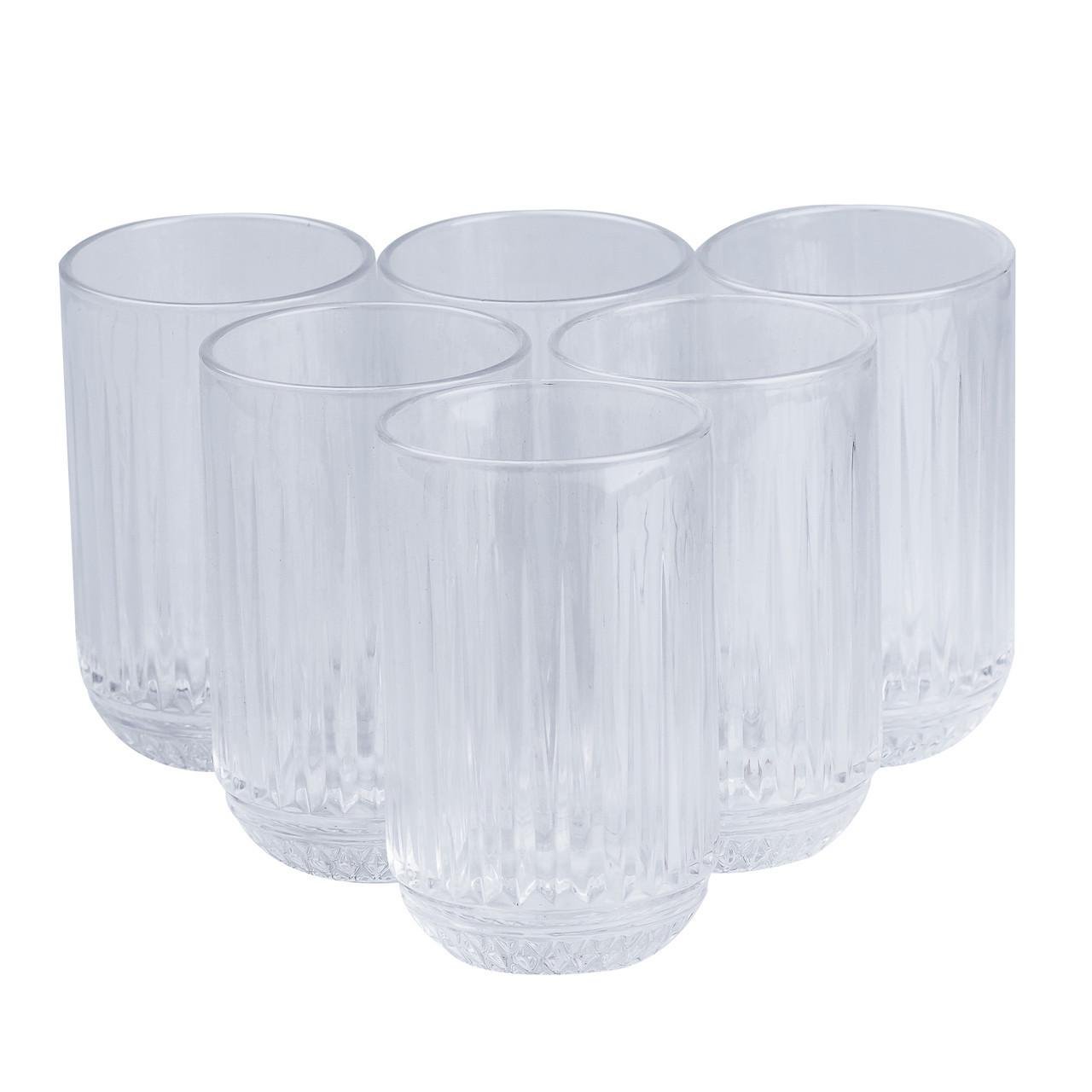 Набор стаканов из толстого стекла 6 шт. по 450 мл Прозрачный (HP4149)