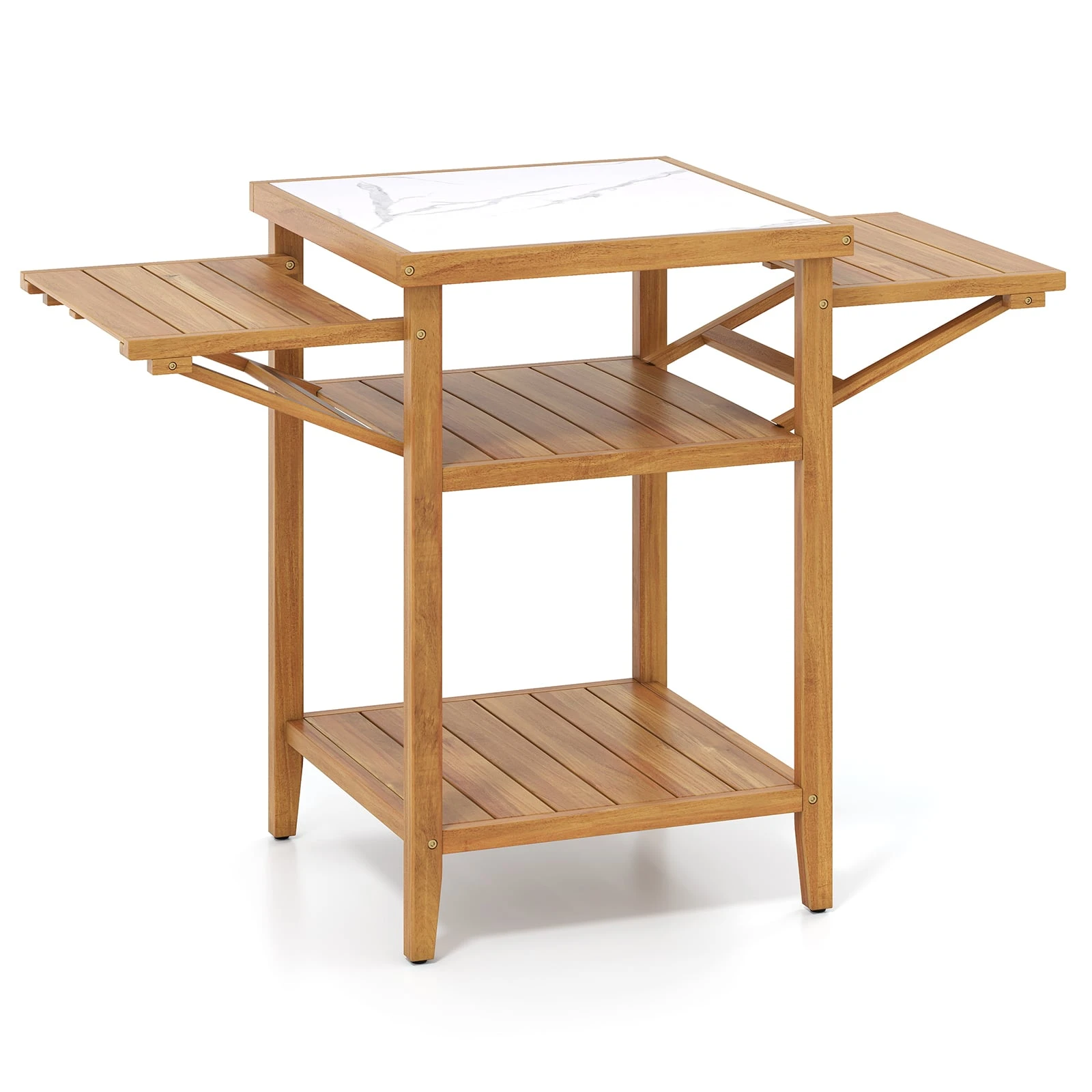 Стол садовый обеденный 124,5x60x89,5 см (COSTWAY-01520)