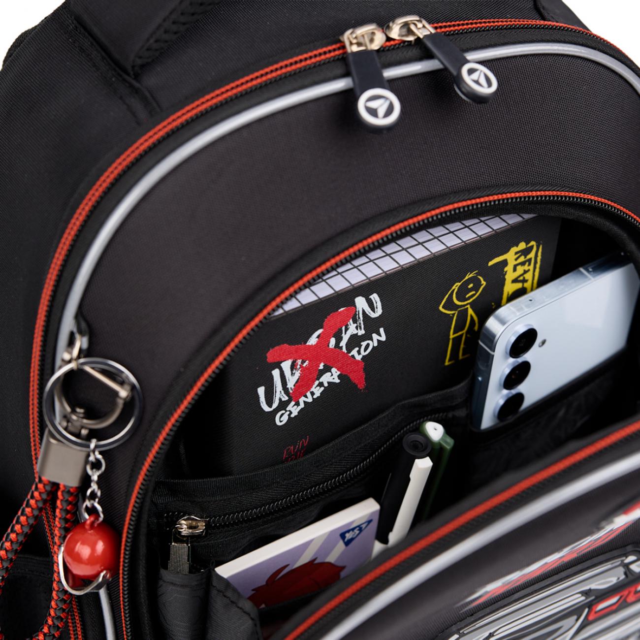 Рюкзак школьный полукаркасный YES Race Day S-109 (559881) - фото 7