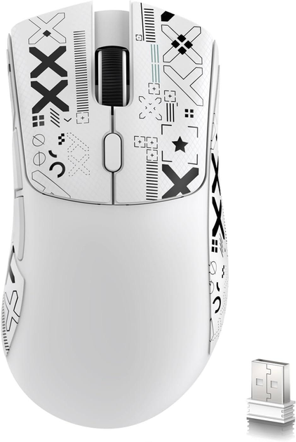 Мышь беспроводная игровая ATTACK SHARK R1 Белый