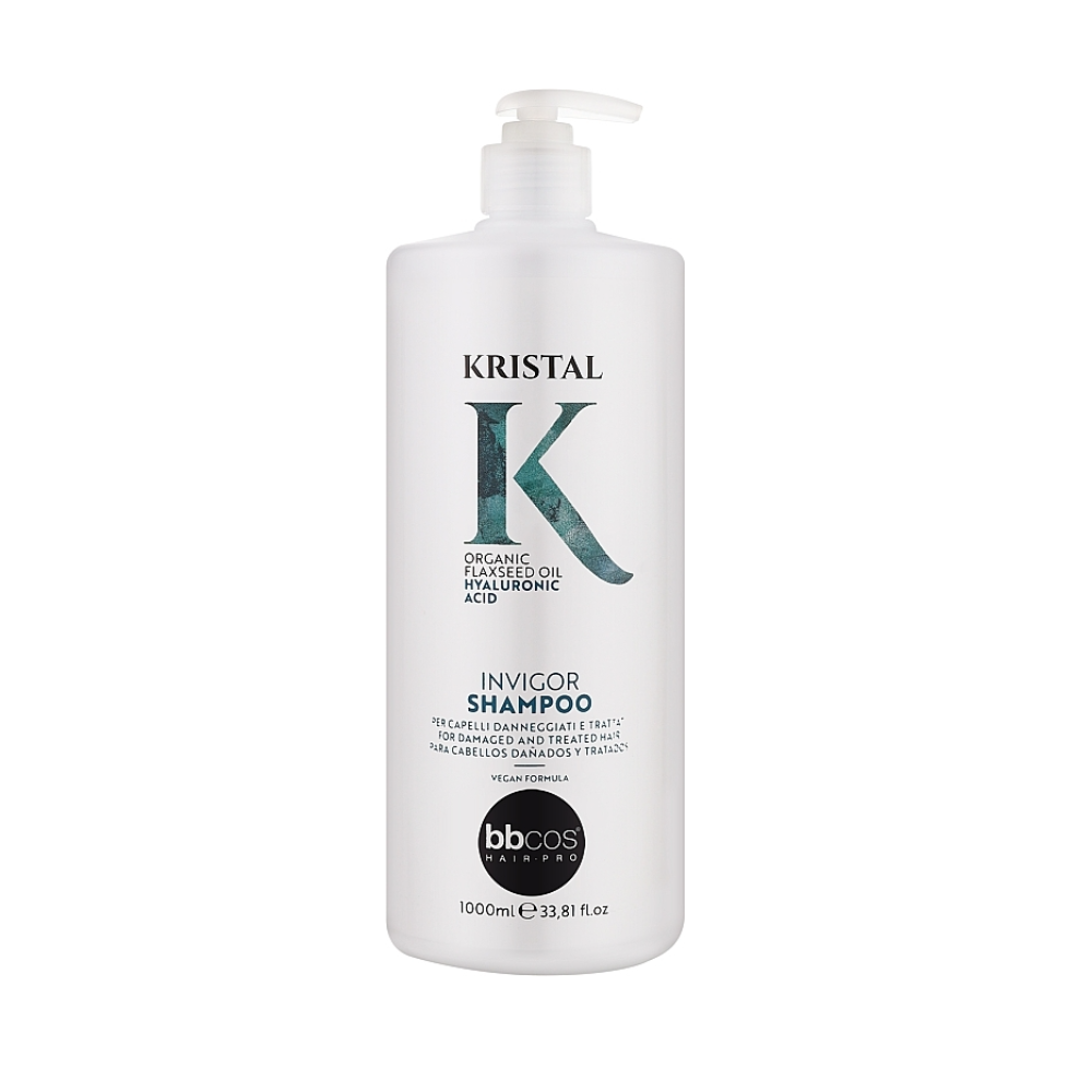 Шампунь для пошкодженого волосся BBcos Kristal Invigor Shampoo 1000 мл