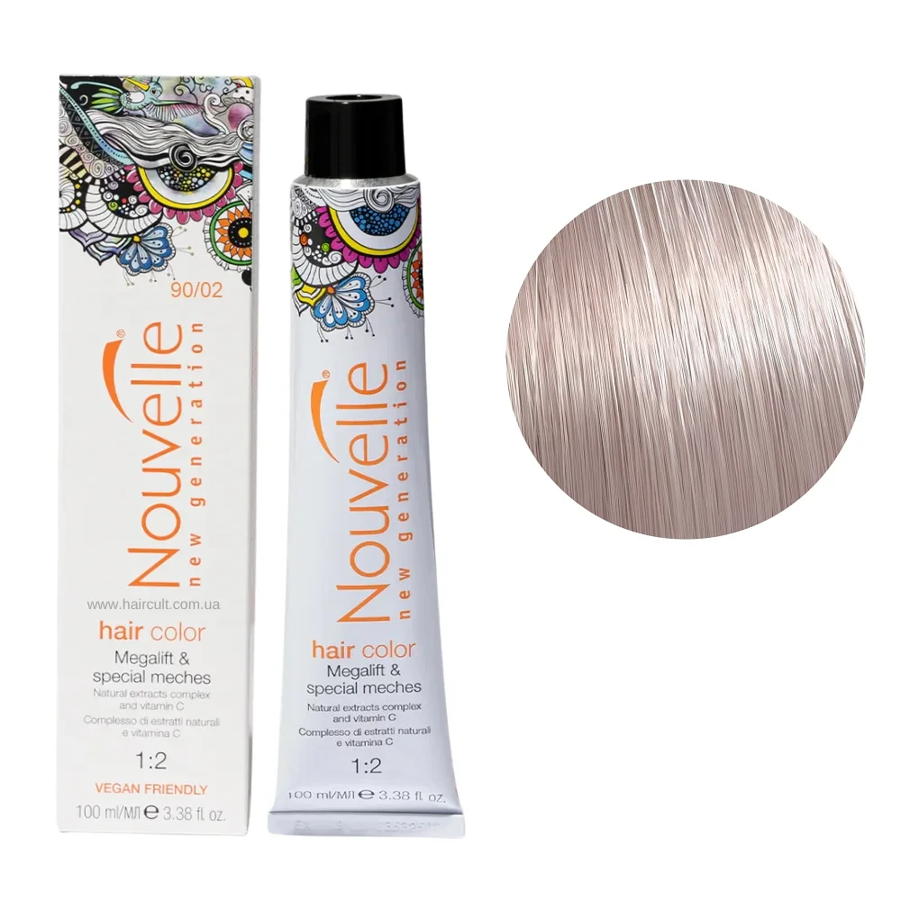 Краска для волос Nouvelle Hair Color 90/02 Перламутр 100 мл
