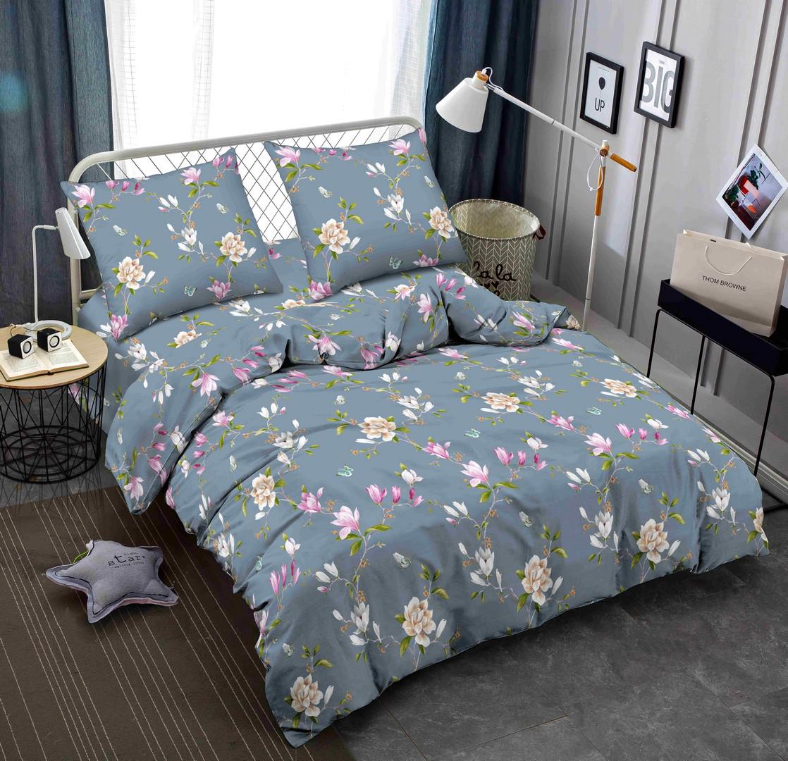 Комплект постельного белья Zastelli JH11757-10 Орхидеи жатка двуспальный 175х210 см Разноцветный (20989)