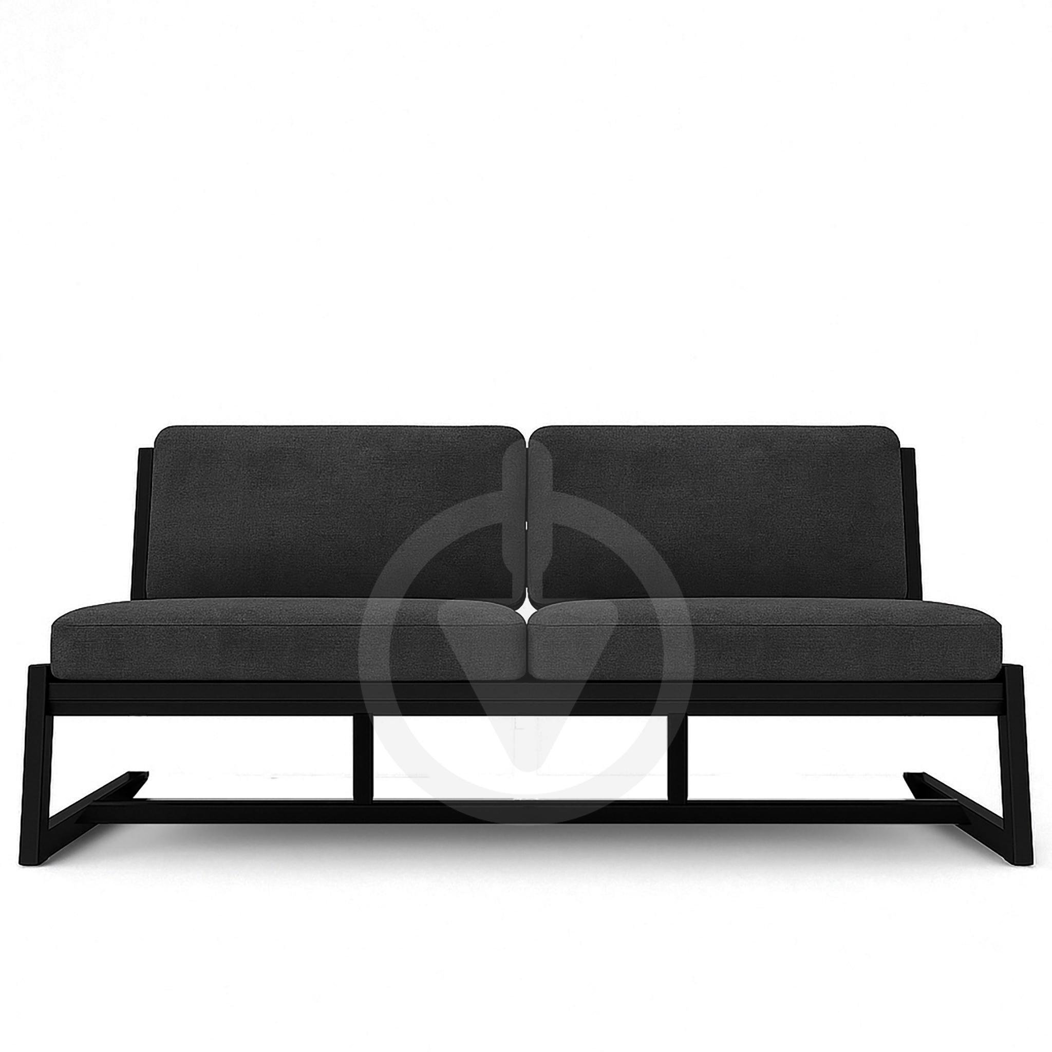 Диван металлический AVVS Атлас лофт велюр 156 см Темно-серый - фото 2 Диван металлический AVVS Атлас лофт велюр 156 см Темно-серый - фото 2