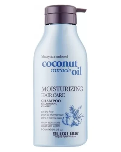 Шампунь безсульфатний зволожуючий для сухого пошкодженного волосся Luxliss Moisturizing Hair Care Shampoo 500 мл (2687455968)