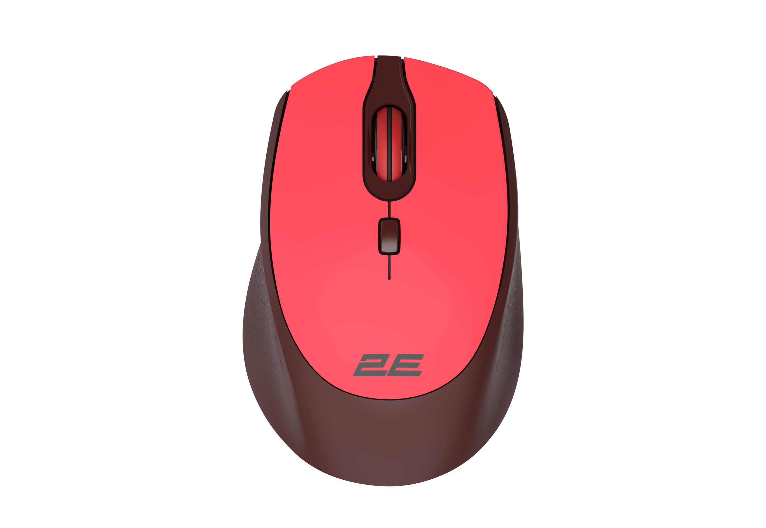 Комп'ютерна мишка бездротова 2E MF220 WL Soft Touch Red (2E-MF220WR)