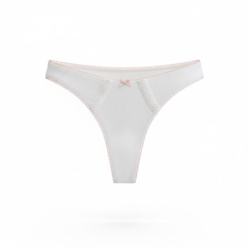 Трусики стринги Victoria's Secret Cotton Thong Panty M Белый (26636588) Трусики стринги Victoria's Secret Cotton Thong Panty M Белый (26636588)