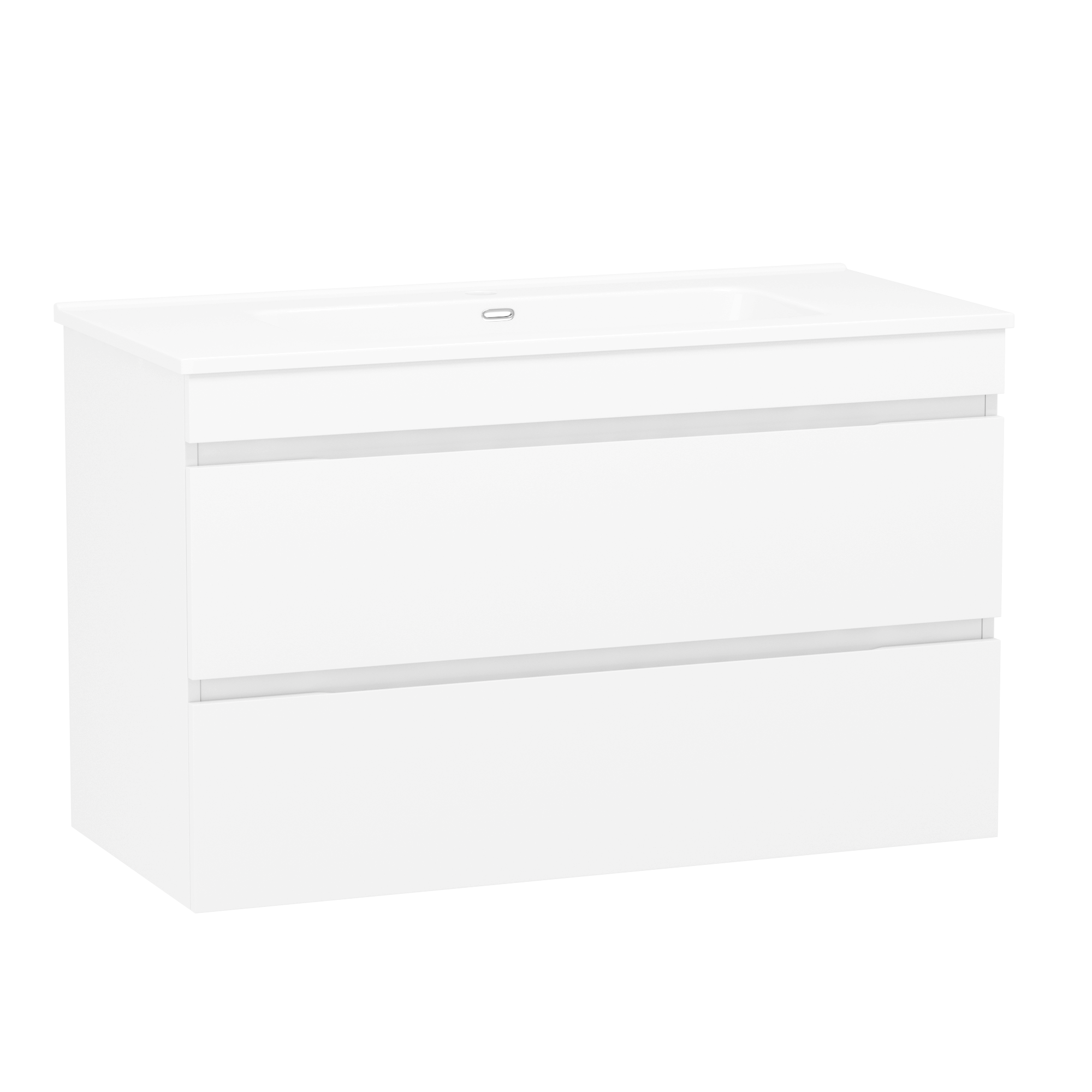 Тумба у ванну Imprese Vaclav 100x46,5 підвісна з умивальником Білий (u08506403FL)