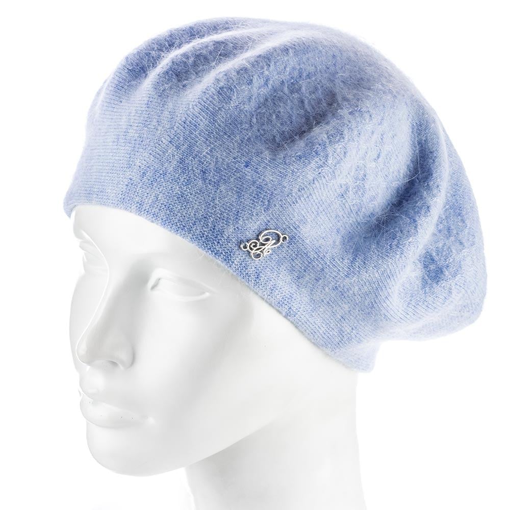 Шапка женская Atrics WH873 двойной ангоровый Голубой