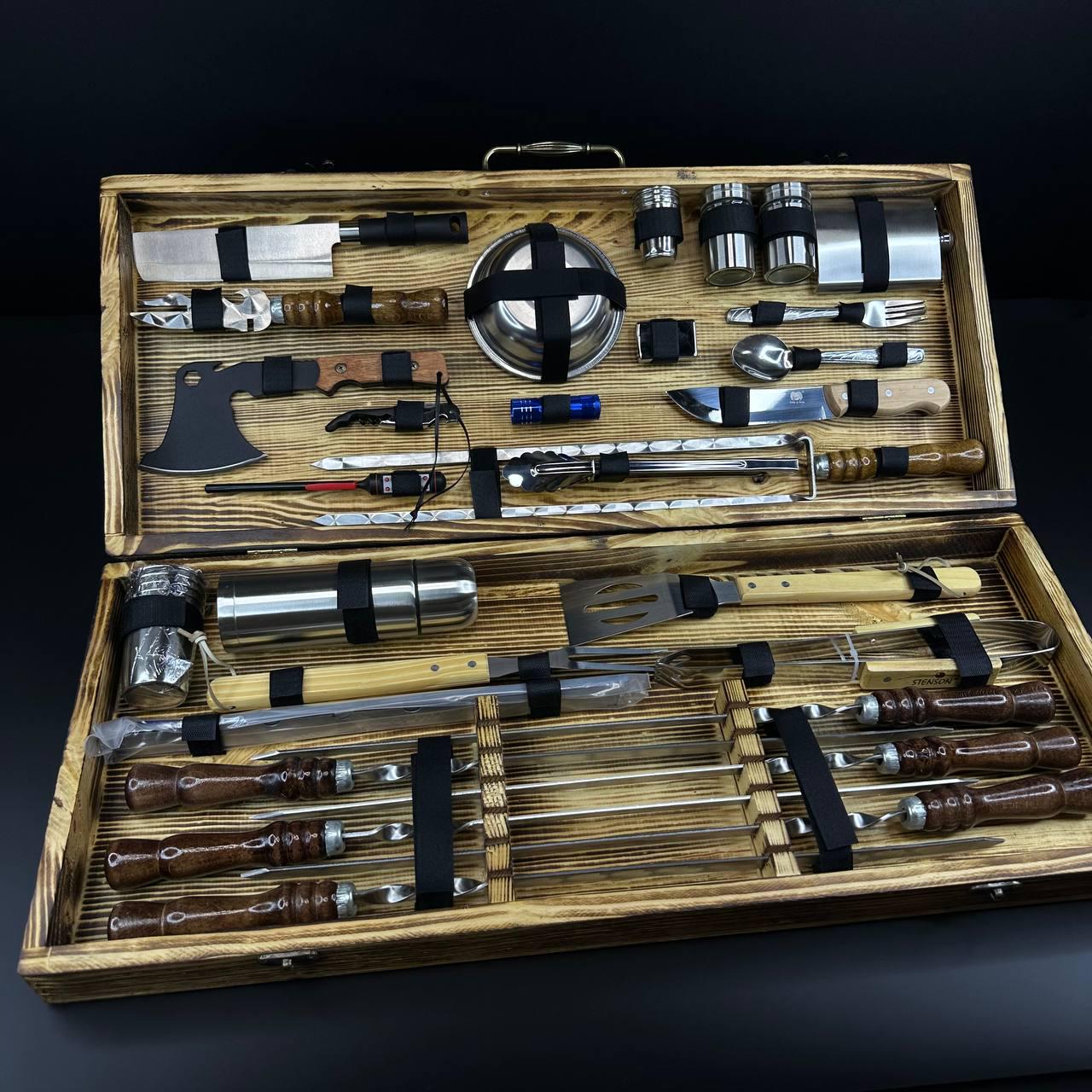 Набор шампуров в кейс Шашлычник XL