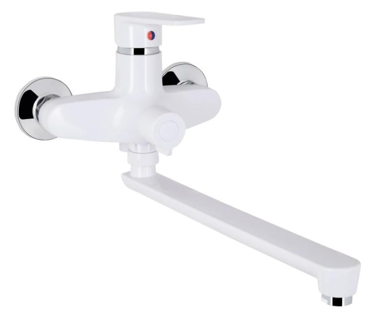 Смеситель для ванны Brinex 35W 005 k35 Chrome/White (BRIN35W005) Смеситель для ванны Brinex 35W 005 k35 Chrome/White (BRIN35W005)