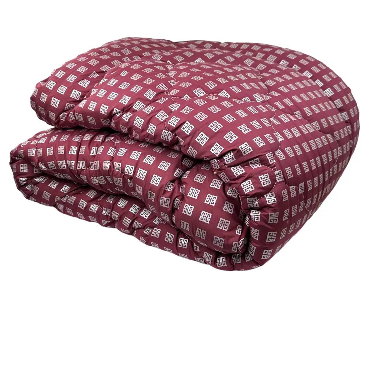 Одеяло евро закрытое Arda Квадрат 20403 195х215 см Бордовый (8-6-4627598)