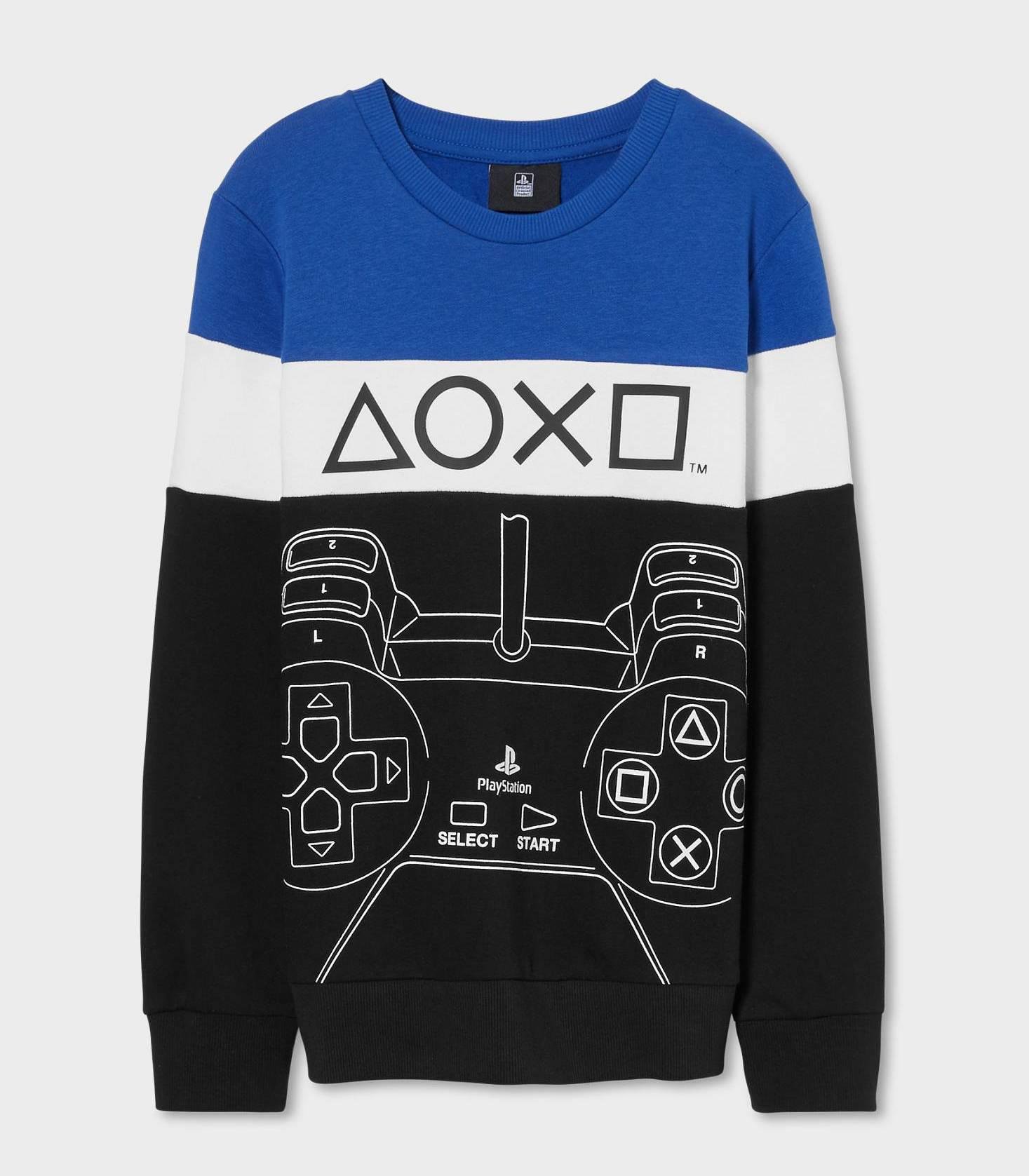 Світшот для хлопчика C&A підлітковий розмір 158-164 см Синій/Білий/Чорний (2151475)