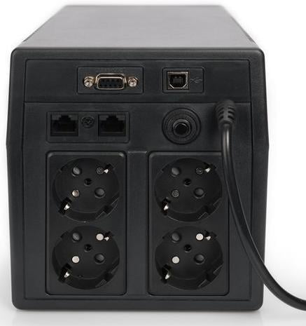 Источник бесперебойного питания UPS Digitus Line-Interactive 1000 VA/600 W (DN-170074) - фото 3