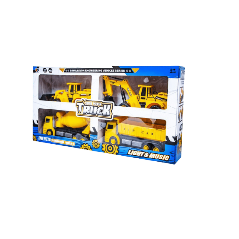 Набор игровой Строительная техника 4в1 Multicolor (9868-D296)