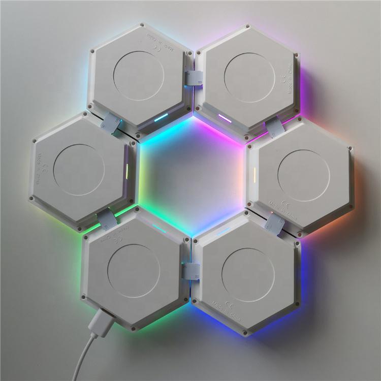 Светильник модульный Quantum сенсорный LED с пультом 13 цветов 10,3x9,2x3 см - фото 3