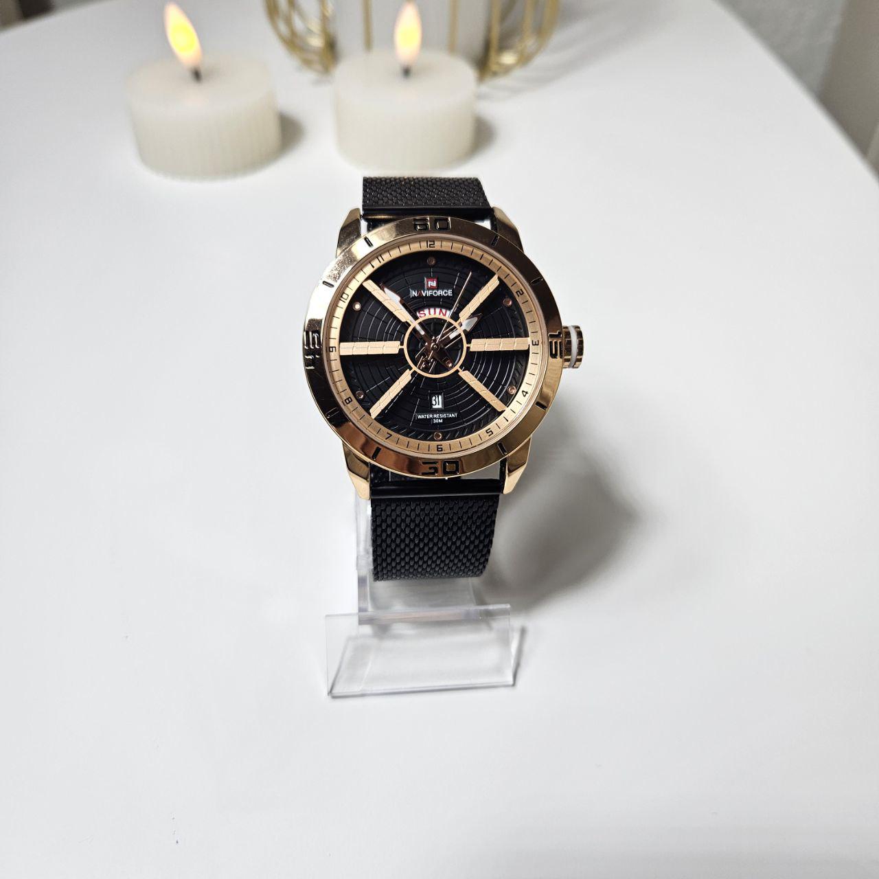 Наручные часы мужские NaviForce NF9155 Black/Cuprum (3100) - фото 4 Наручные часы мужские NaviForce NF9155 Black/Cuprum (3100) - фото 4