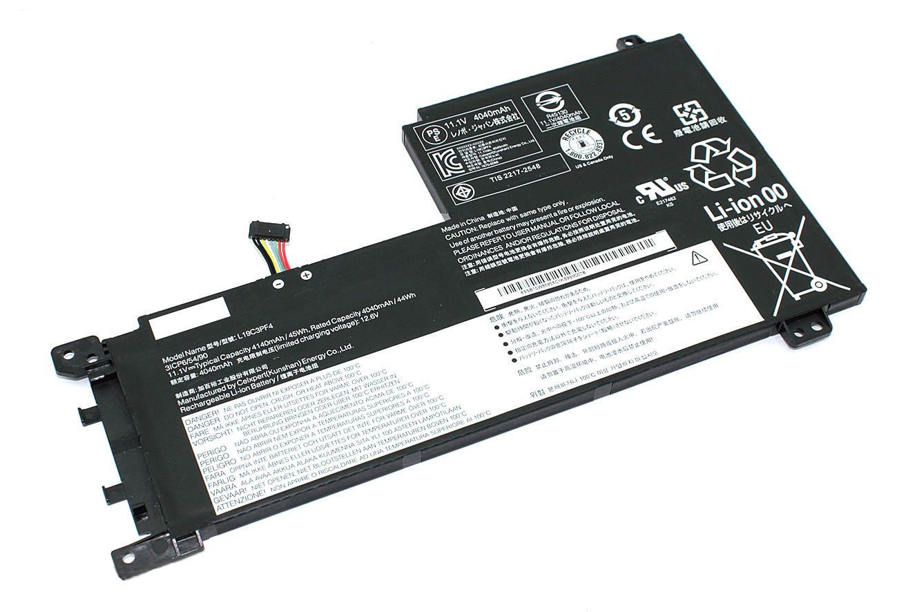 Аккумулятор для ноутбука Lenovo L19C3PF4 IdeaPad 5-15IIL05 11,1 V 4140 mAh (082438)