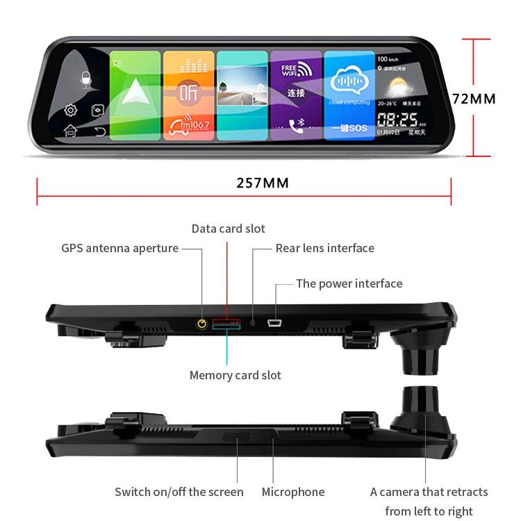 Видеорегистратор Android Full HD 10" (41270-15230_4143) - фото 6