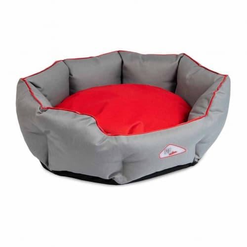 Лежак для животных Природа Pet Fashion Bosphorus 95x78x24 см Серый/Красный (PR241765)