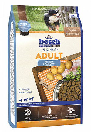 Сухой корм для взрослых собак Bosch Fish с рыбой и картофелем 15 кг