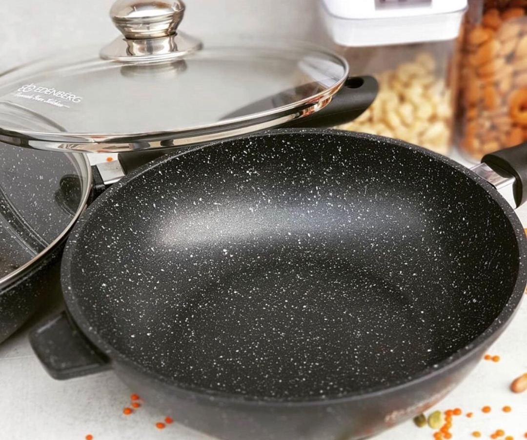 Сковорода с крышкой Edenberg 24 см (EB-3321) - фото 3 Сковорода с крышкой Edenberg 24 см (EB-3321) - фото 3