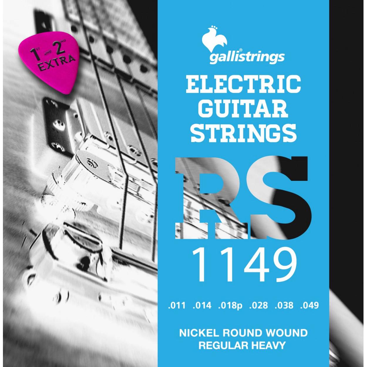 Струны для электрогитары GalliStrings RS1149 Regular Heavy (58077)