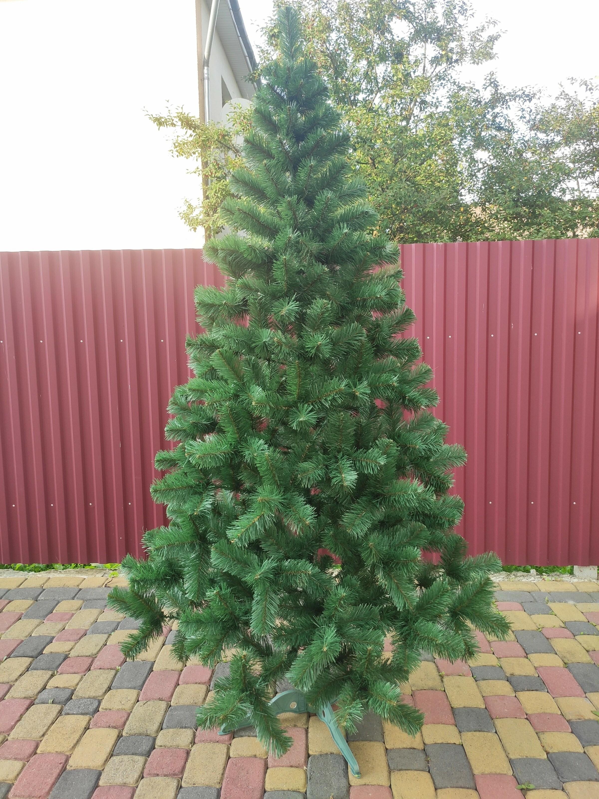 Елка искусственная Хатинка Карпатская с подставкой 2,20 м Зеленый (Карп-220) - фото 2