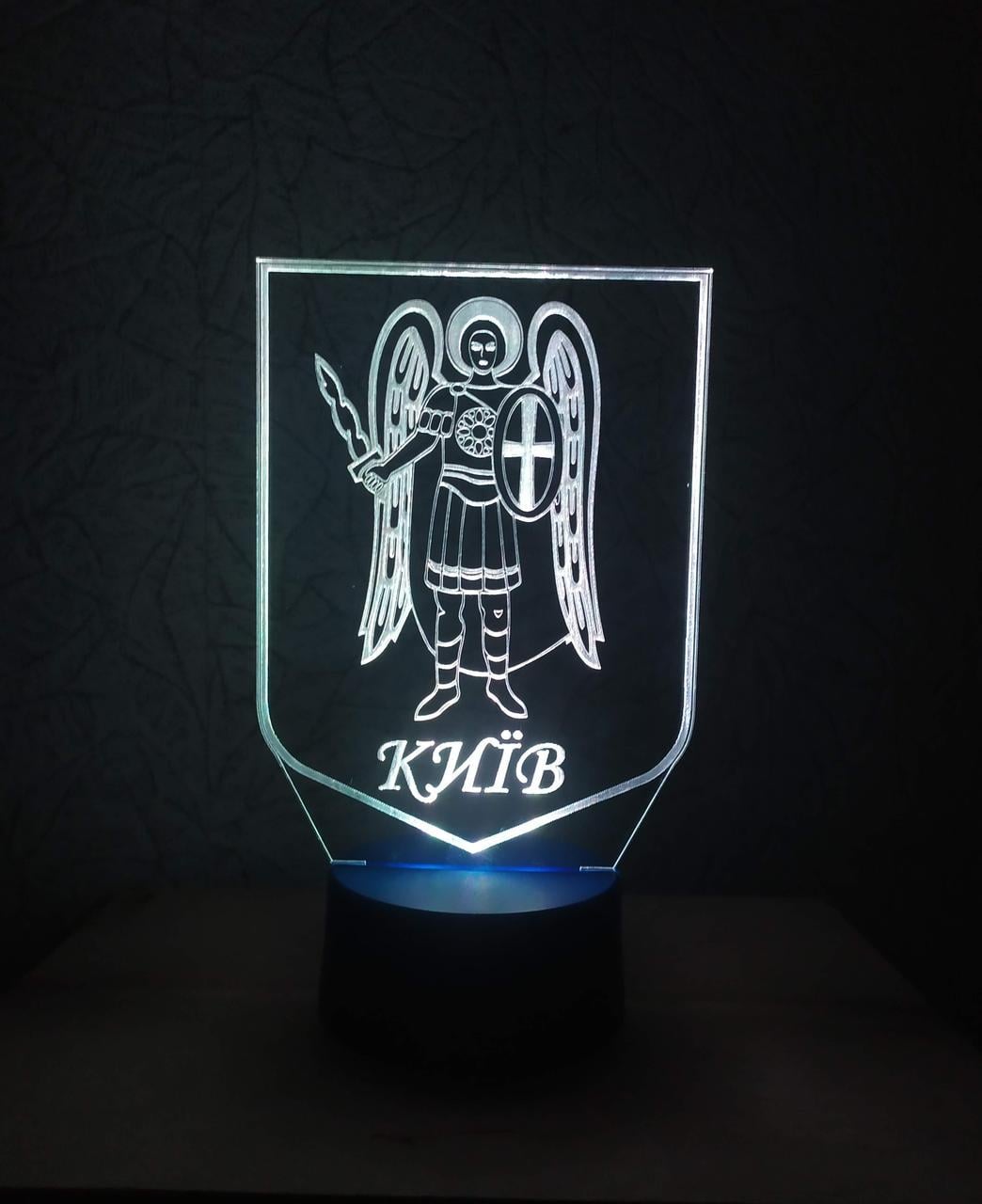 3D-ночник "Київ" Герб несколько подсветок/на пульте (1857085523)
