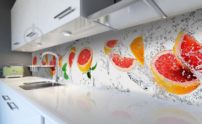 Наклейка вінілова фартух кухонний Zatarga "Грейпфрути" 650х2500 мм (Z181310/1) Наклейка вінілова фартух кухонний Zatarga "Грейпфрути" 650х2500 мм (Z181310/1)